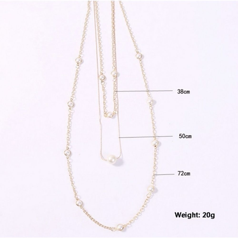 3 Strand Exquisite Pearl Necklace! - Picture 4 of 4